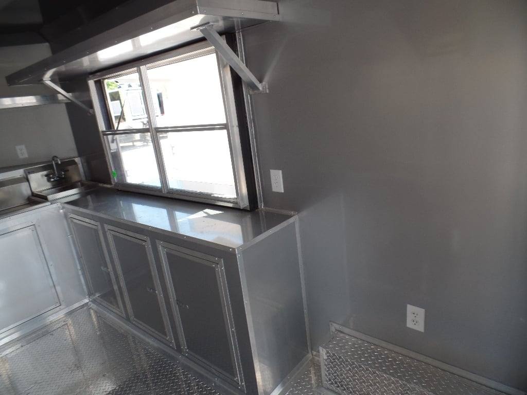 373-8.5-x-20-concession-bbq-food-trailer-yellow-event-catering-13.jpg 8.5' x 20' Concession BBQ Food Trailer Yellow Event Catering