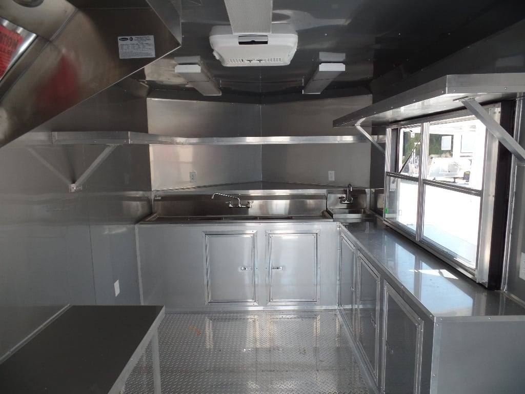 373-8.5-x-20-concession-bbq-food-trailer-yellow-event-catering-15.jpg 8.5' x 20' Concession BBQ Food Trailer Yellow Event Catering