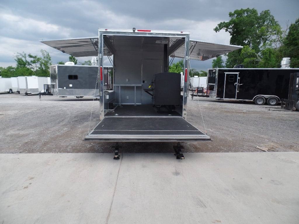 378-8.5-x-20-concession-food-dove-grey-bbq-trailer-with-appliances-13.jpg 8.5' x 20' Concession Food Dove Grey BBQ Trailer With Appliances