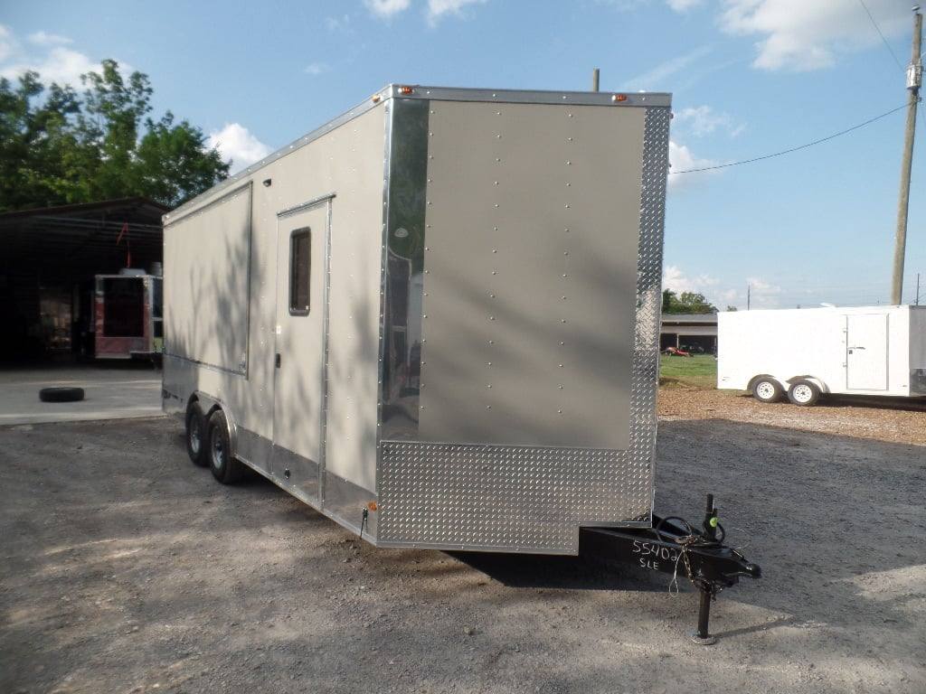 378-8.5-x-20-concession-food-dove-grey-bbq-trailer-with-appliances-17.jpg 8.5' x 20' Concession Food Dove Grey BBQ Trailer With Appliances