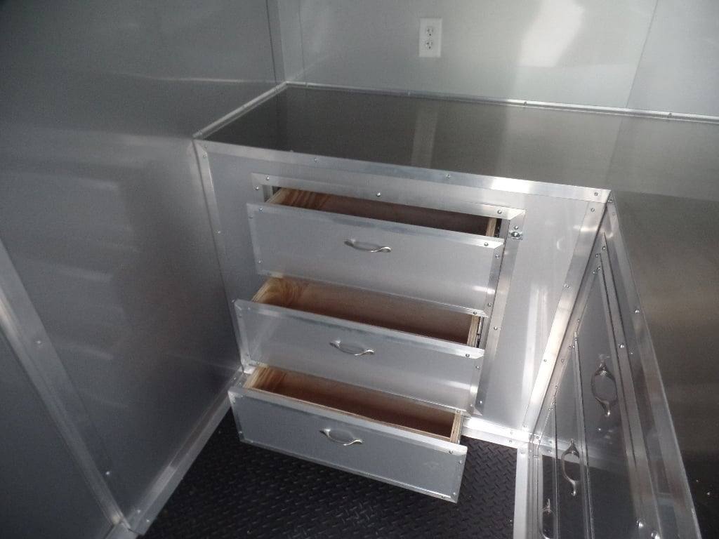 378-8.5-x-20-concession-food-dove-grey-bbq-trailer-with-appliances-2.jpg 8.5' x 20' Concession Food Dove Grey BBQ Trailer With Appliances