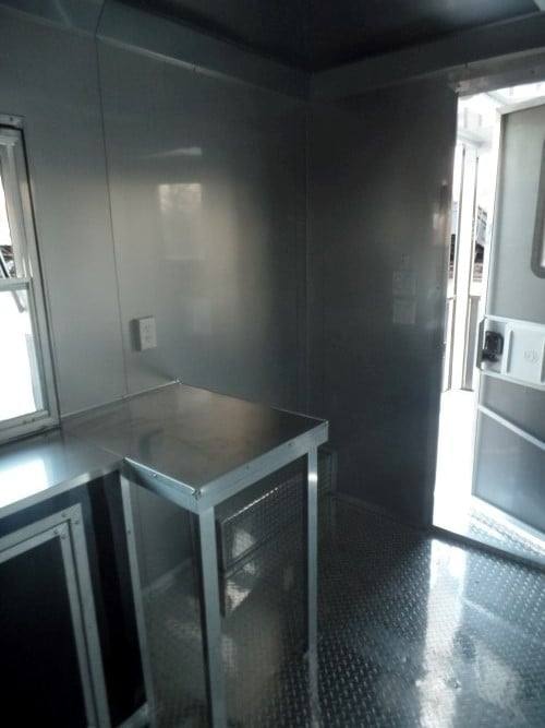 381-8.5-x-20-concession-food-trailer-black-bbq-event-catering-30.jpg 8.5' x 20' Concession Food Trailer Black BBQ Event Catering