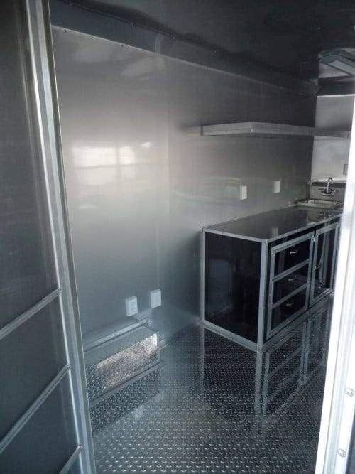 381-8.5-x-20-concession-food-trailer-black-bbq-event-catering-5.jpg 8.5' x 20' Concession Food Trailer Black BBQ Event Catering