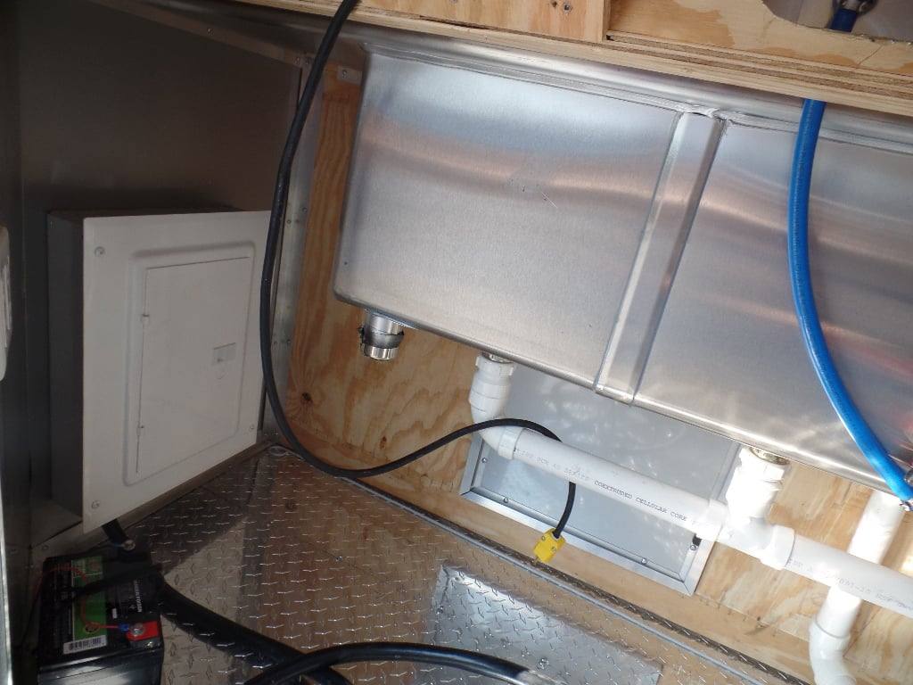 382-8.5-x-20-concession-food-trailer-black-bbq-event-catering-19.jpg 8.5' x 20' Concession Food Trailer Black BBQ Event Catering
