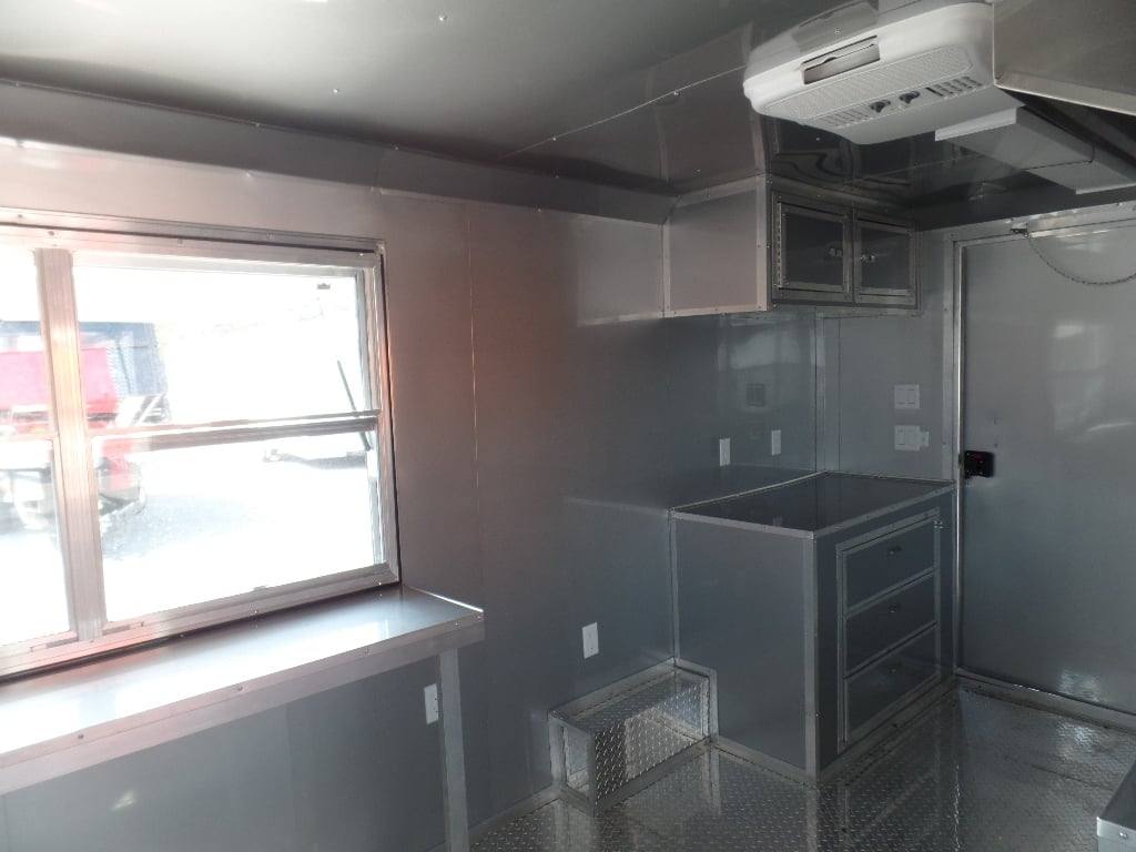 382-8.5-x-20-concession-food-trailer-black-bbq-event-catering-21.jpg 8.5' x 20' Concession Food Trailer Black BBQ Event Catering