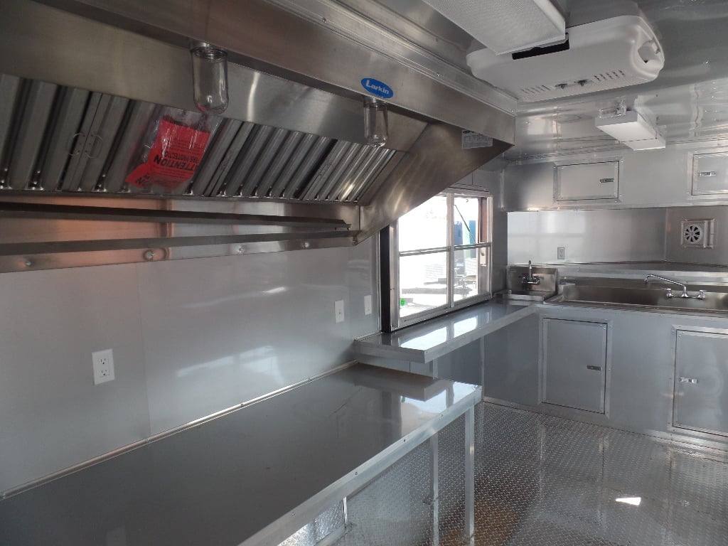 382-8.5-x-20-concession-food-trailer-black-bbq-event-catering-4.jpg 8.5' x 20' Concession Food Trailer Black BBQ Event Catering