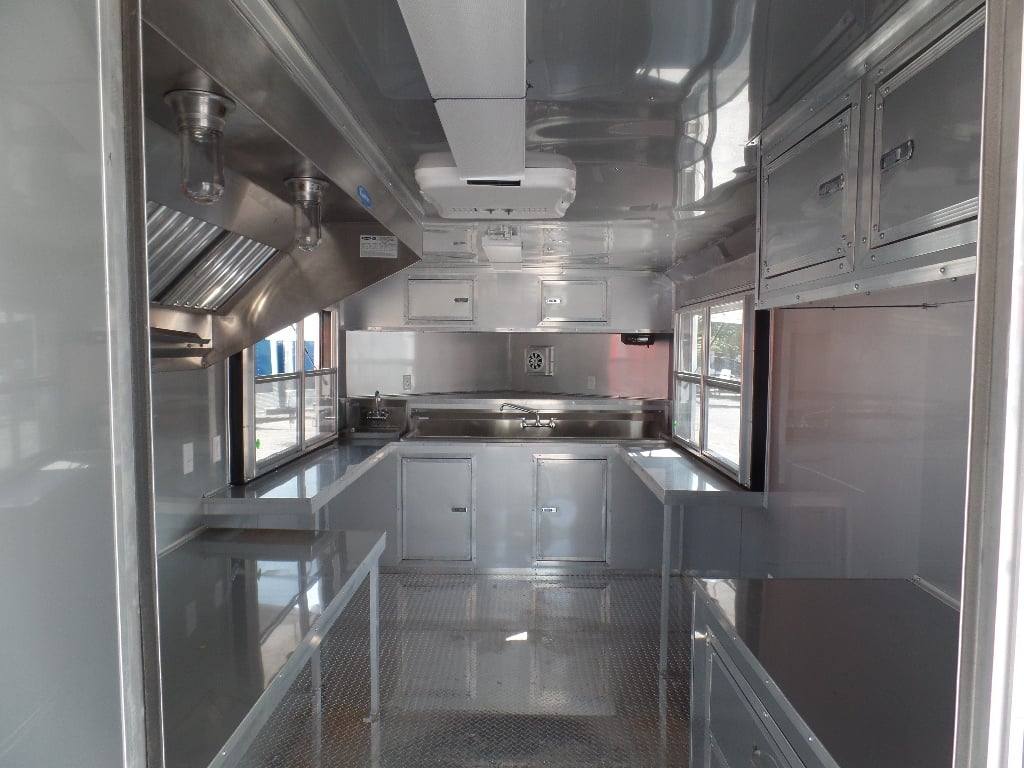 382-8.5-x-20-concession-food-trailer-black-bbq-event-catering-5.jpg 8.5' x 20' Concession Food Trailer Black BBQ Event Catering