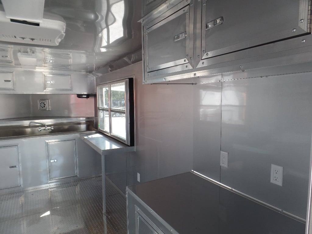 382-8.5-x-20-concession-food-trailer-black-bbq-event-catering-8.jpg 8.5' x 20' Concession Food Trailer Black BBQ Event Catering