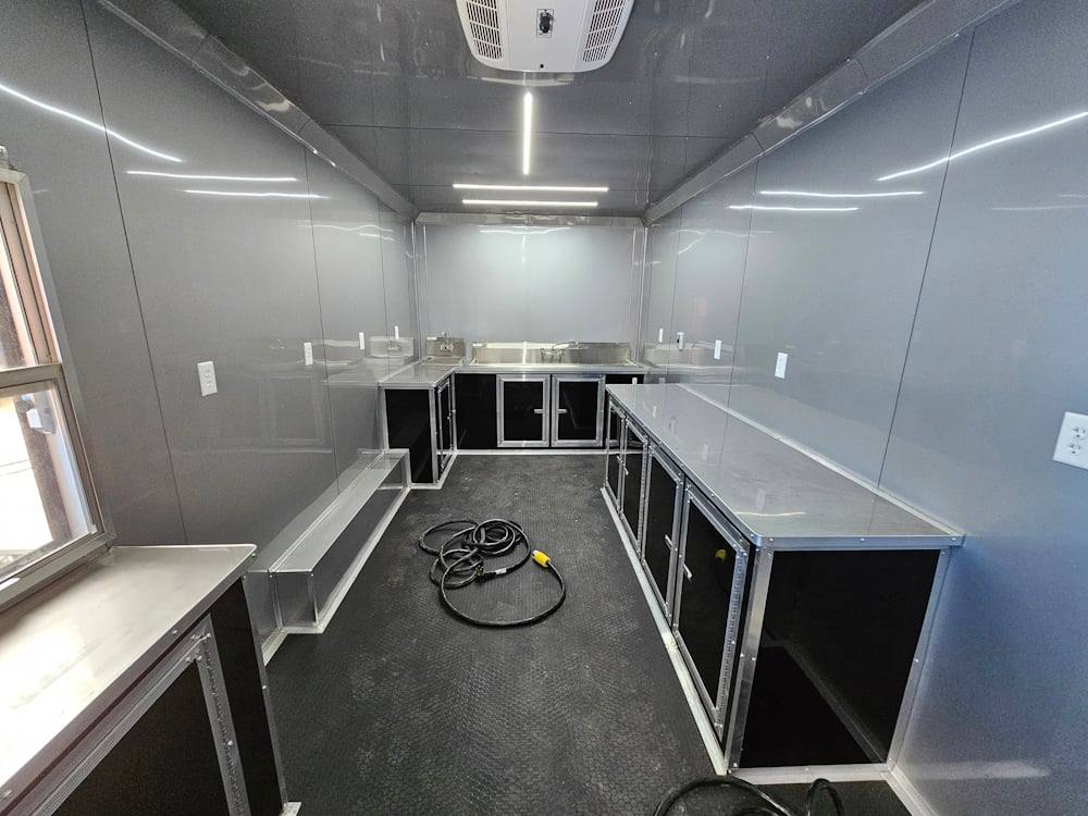383-8.5-x-20-concession-food-trailer-black-coffee-event-18.jpg 8.5' X 20' Concession Food Trailer Black Coffee Event