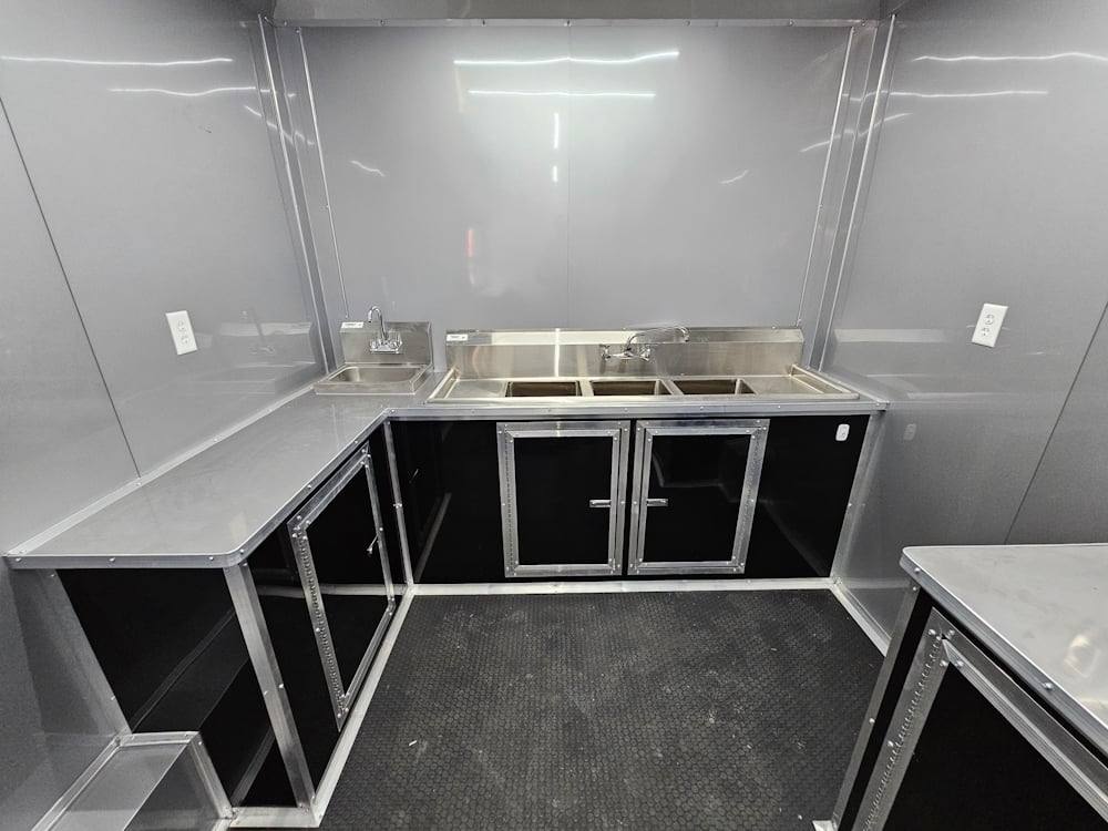 383-8.5-x-20-concession-food-trailer-black-coffee-event-20.jpg 8.5' X 20' Concession Food Trailer Black Coffee Event