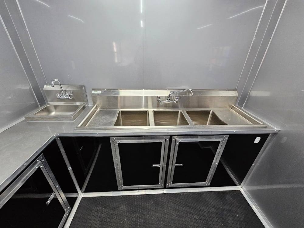 383-8.5-x-20-concession-food-trailer-black-coffee-event-21.jpg 8.5' X 20' Concession Food Trailer Black Coffee Event