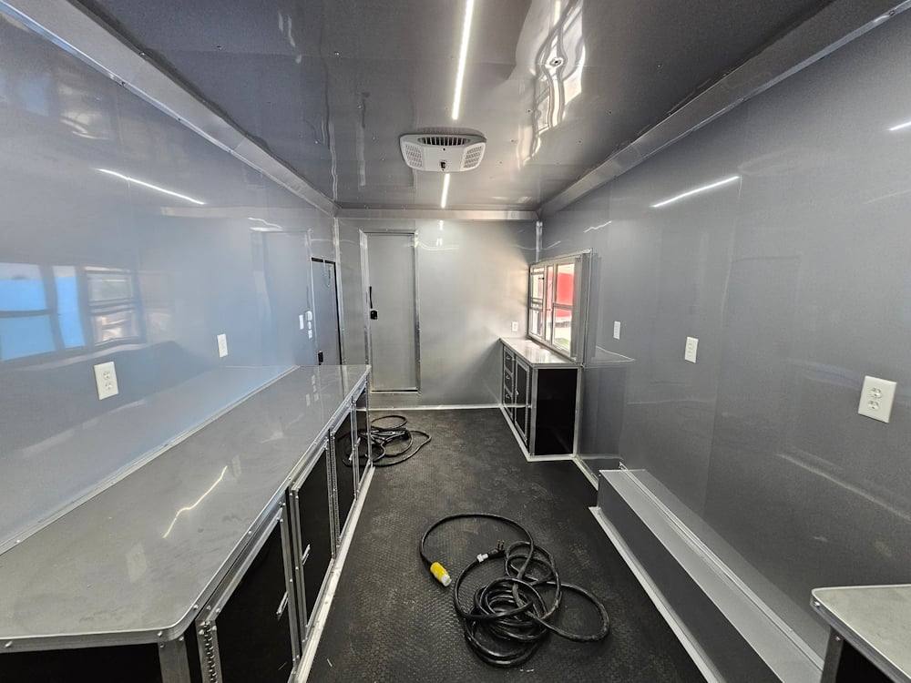 383-8.5-x-20-concession-food-trailer-black-coffee-event-24.jpg 8.5' X 20' Concession Food Trailer Black Coffee Event