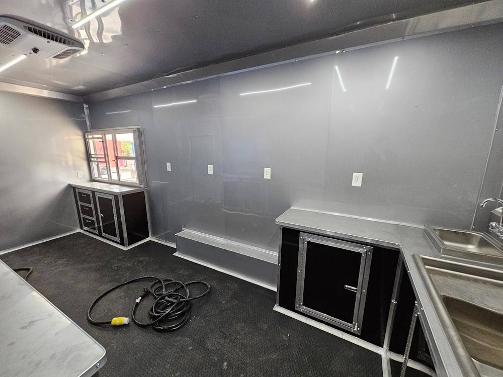 383-8.5-x-20-concession-food-trailer-black-coffee-event-26.jpg 8.5' X 20' Concession Food Trailer Black Coffee Event