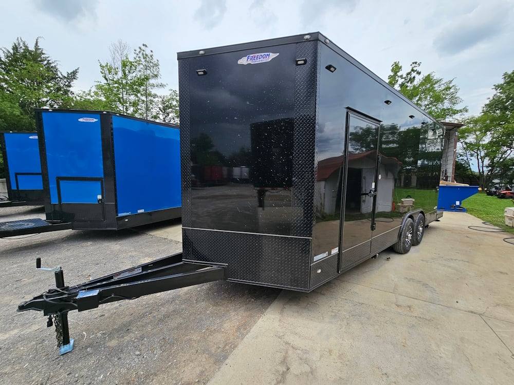 383-8.5-x-20-concession-food-trailer-black-coffee-event-3.jpg 8.5' X 20' Concession Food Trailer Black Coffee Event