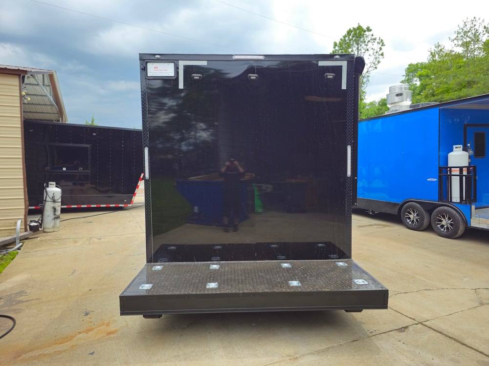 383-8.5-x-20-concession-food-trailer-black-coffee-event-7.jpg 8.5' X 20' Concession Food Trailer Black Coffee Event