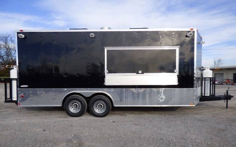 384-8.5-x-20-concession-food-trailer-black-event-catering-14.jpg 8.5' x 20' Concession Food Trailer Black Event Catering