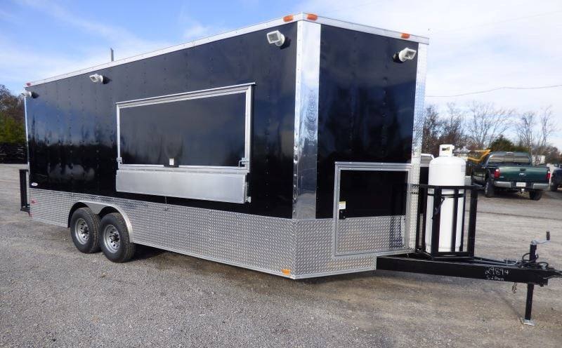 384-8.5-x-20-concession-food-trailer-black-event-catering-21.jpg 8.5' x 20' Concession Food Trailer Black Event Catering