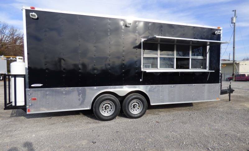 384-8.5-x-20-concession-food-trailer-black-event-catering-36.jpg 8.5' x 20' Concession Food Trailer Black Event Catering