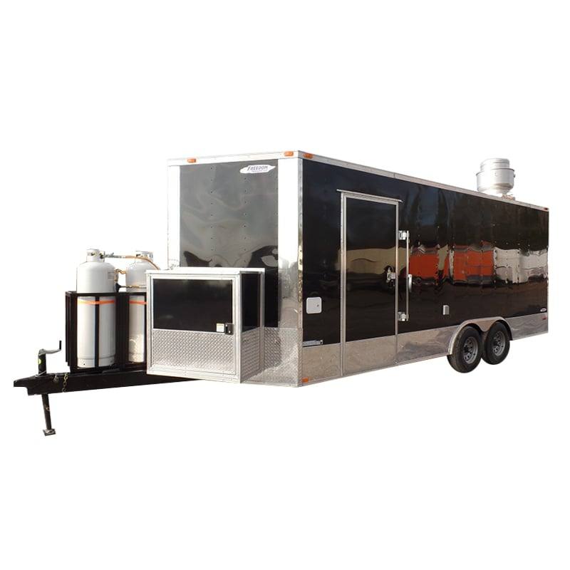 385-8.5-x-20-concession-food-trailer-black-event-catering-1.jpg 8.5' x 20' Concession Food Trailer Black Event Catering