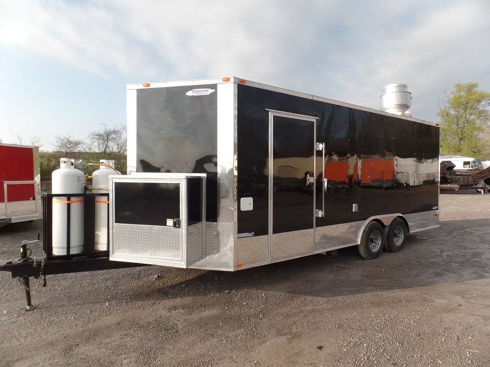 385-8.5-x-20-concession-food-trailer-black-event-catering-19.jpg 8.5' x 20' Concession Food Trailer Black Event Catering