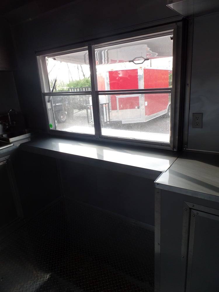 385-8.5-x-20-concession-food-trailer-black-event-catering-6.jpg 8.5' x 20' Concession Food Trailer Black Event Catering
