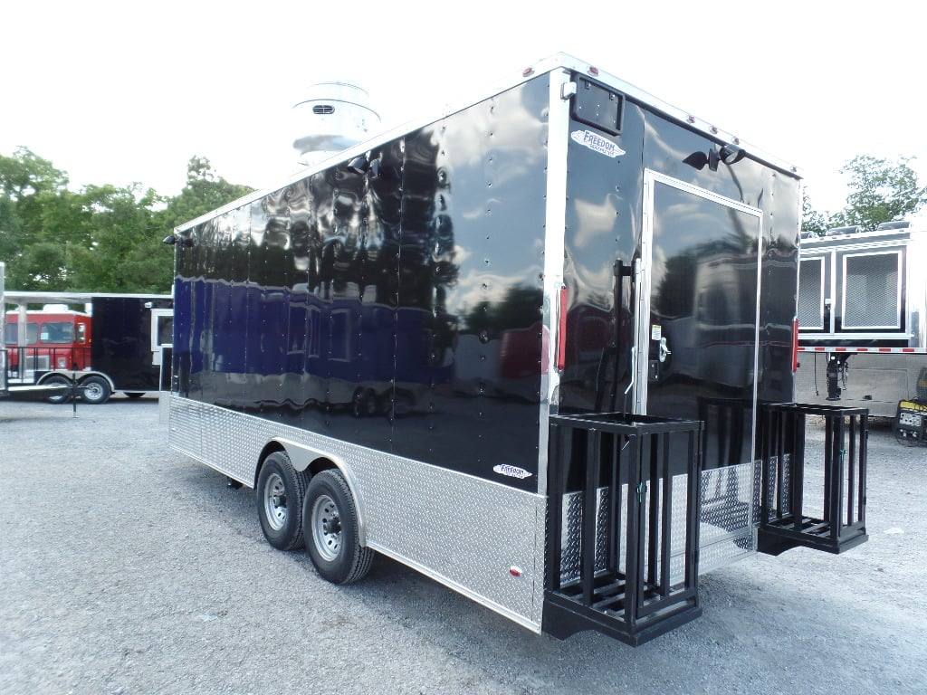 386-8.5-x-20-concession-food-trailer-black-event-catering-27.jpg 8.5' x 20' Concession Food Trailer Black Event Catering