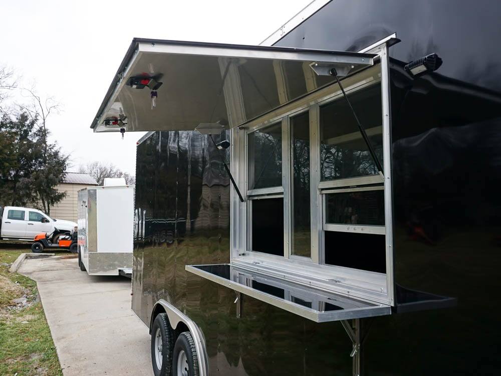 387-8.5-x-20-concession-food-trailer-black-event-catering-elite-9.jpg 8.5' x 20' Concession Food Trailer Black Event Catering Elite