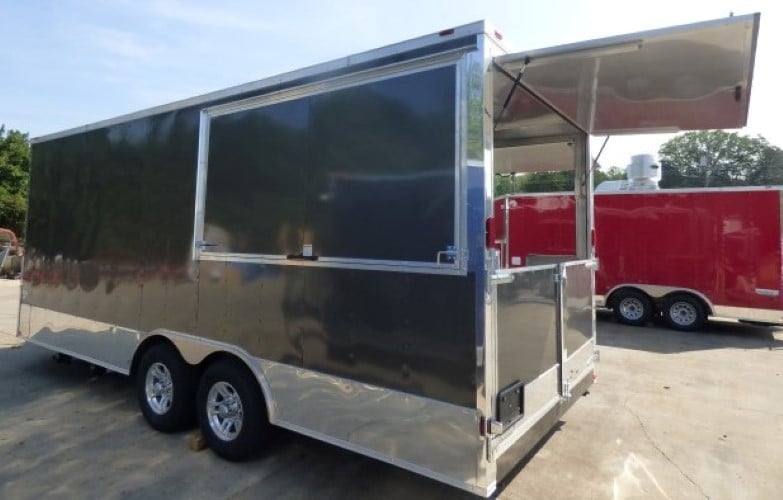 391-8.5-x-20-concession-food-trailer-charcoal-grey-catering-event-16.jpg 8.5' x 20' Concession Food Trailer Charcoal Grey Catering Event
