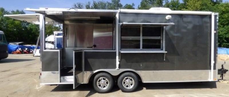 391-8.5-x-20-concession-food-trailer-charcoal-grey-catering-event-26.jpg 8.5' x 20' Concession Food Trailer Charcoal Grey Catering Event