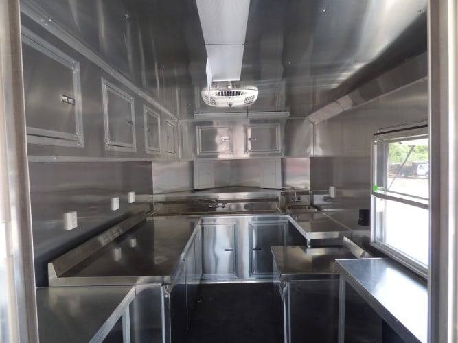 391-8.5-x-20-concession-food-trailer-charcoal-grey-catering-event-7.jpg 8.5' x 20' Concession Food Trailer Charcoal Grey Catering Event