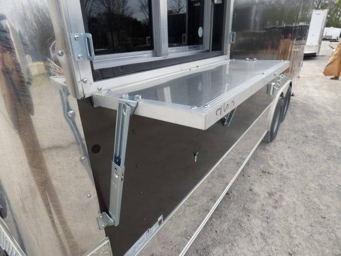 8.5' x 20' Concession Food Trailer Charcoal Grey Event Catering