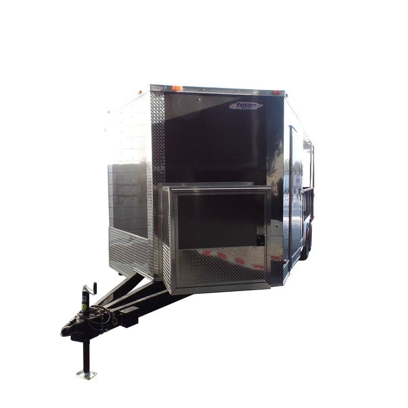 393-8.5-x-20-concession-food-trailer-charcoal-grey-event-catering-1.jpg 8.5' x 20' Concession Food Trailer Charcoal Grey Event Catering