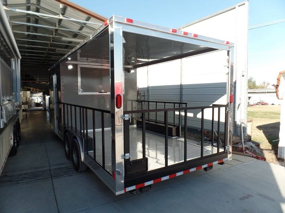 393-8.5-x-20-concession-food-trailer-charcoal-grey-event-catering-3.jpg 8.5' x 20' Concession Food Trailer Charcoal Grey Event Catering