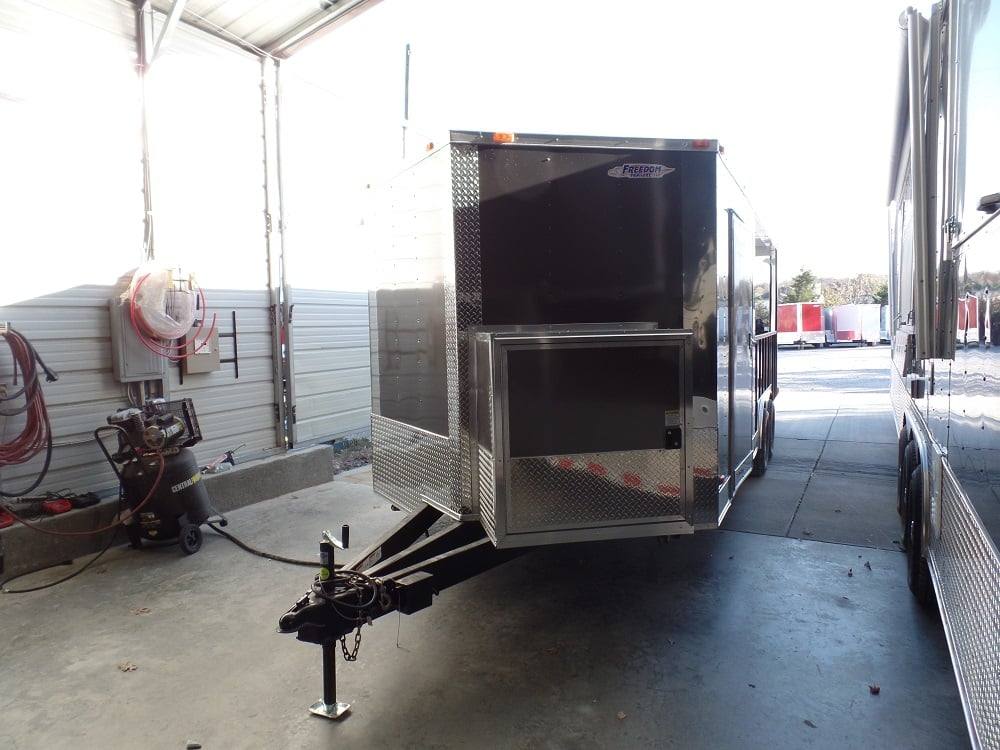 393-8.5-x-20-concession-food-trailer-charcoal-grey-event-catering-4.jpg 8.5' x 20' Concession Food Trailer Charcoal Grey Event Catering