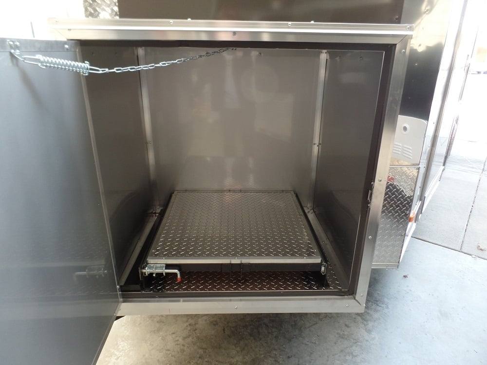 393-8.5-x-20-concession-food-trailer-charcoal-grey-event-catering-7.jpg 8.5' x 20' Concession Food Trailer Charcoal Grey Event Catering