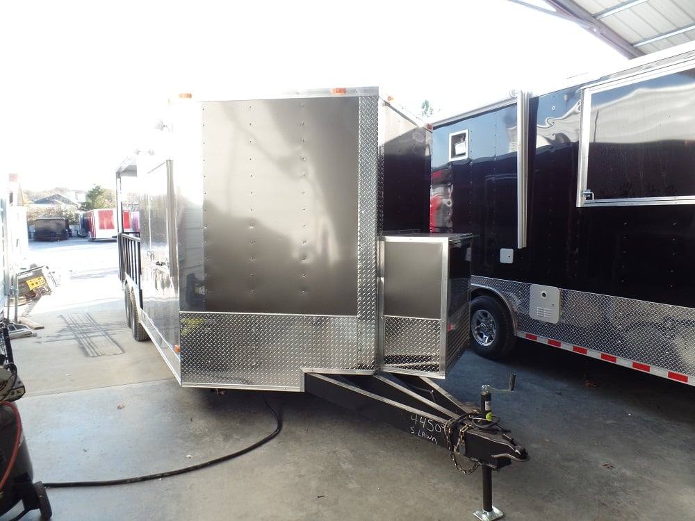393-8.5-x-20-concession-food-trailer-charcoal-grey-event-catering-9.jpg 8.5' x 20' Concession Food Trailer Charcoal Grey Event Catering