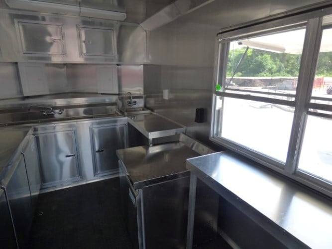394-8.5-x-20-concession-food-trailer-charcoal-grey-with-appliances-6.jpg 8.5' x 20' Concession Food Trailer Charcoal Grey With Appliances