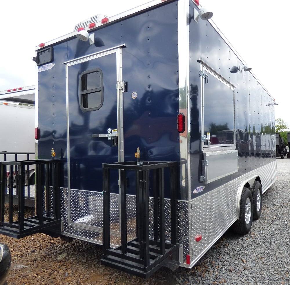 397-8.5-x-20-concession-food-trailer-indigo-blue-event-catering-2.jpg 8.5' x 20' Concession Food Trailer Indigo Blue Event Catering