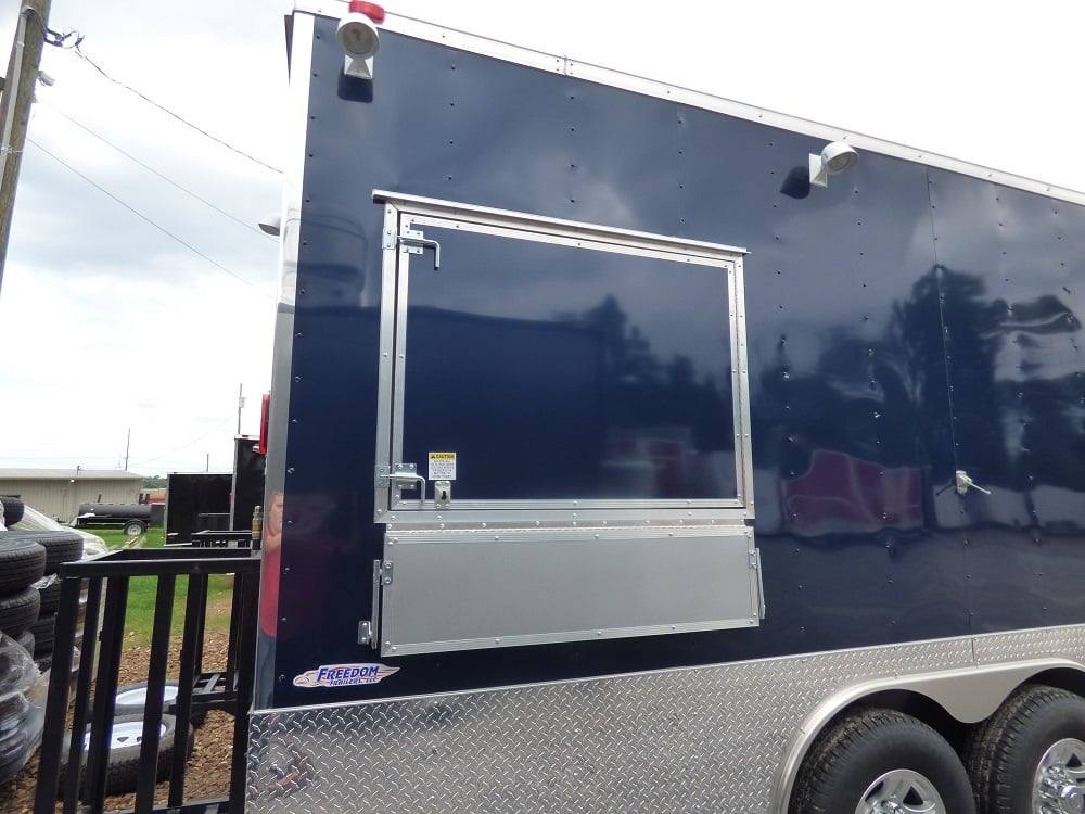 397-8.5-x-20-concession-food-trailer-indigo-blue-event-catering-4.jpg 8.5' x 20' Concession Food Trailer Indigo Blue Event Catering