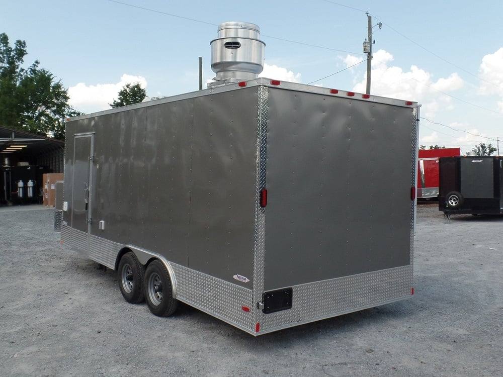 8.5' x 20' Concession Food Trailer Light Pewter Event Catering