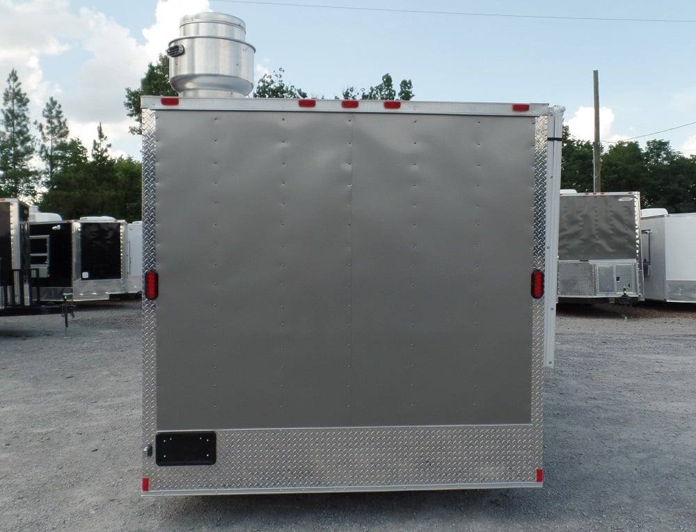 8.5' x 20' Concession Food Trailer Light Pewter Event Catering