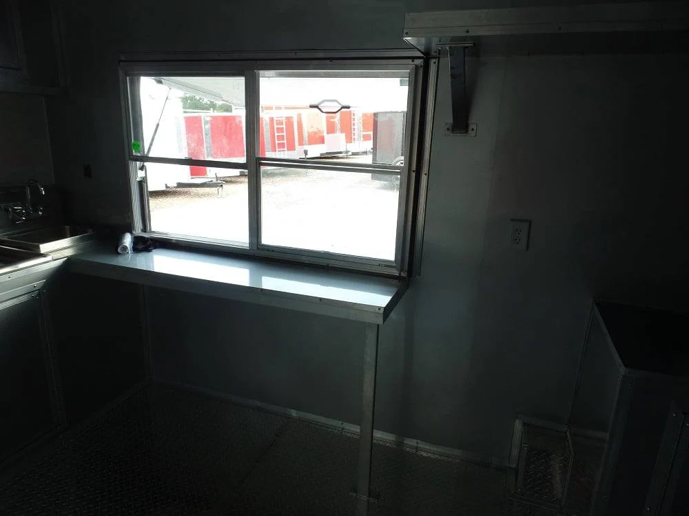 8.5' x 20' Concession Food Trailer Light Pewter Event Catering