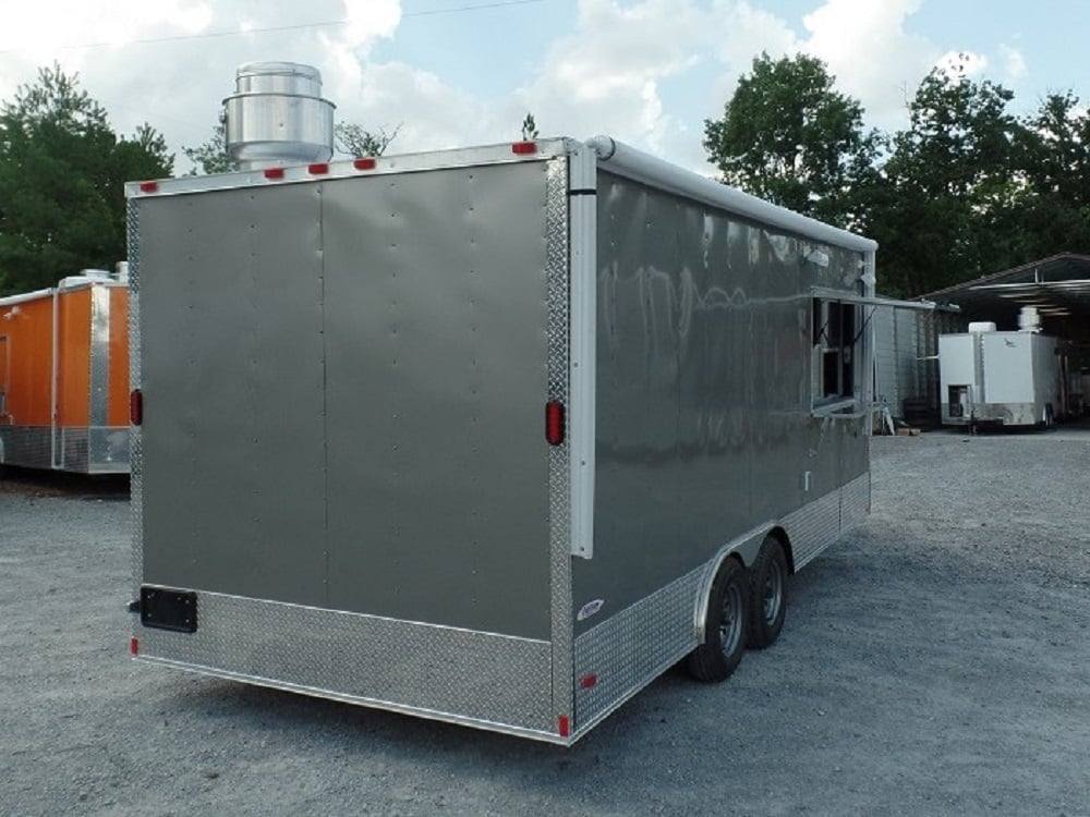 8.5' x 20' Concession Food Trailer Light Pewter Event Catering