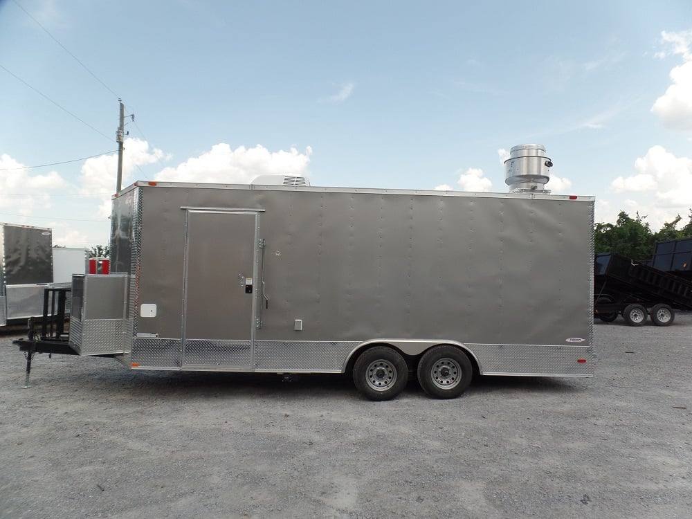 8.5' x 20' Concession Food Trailer Light Pewter Event Catering