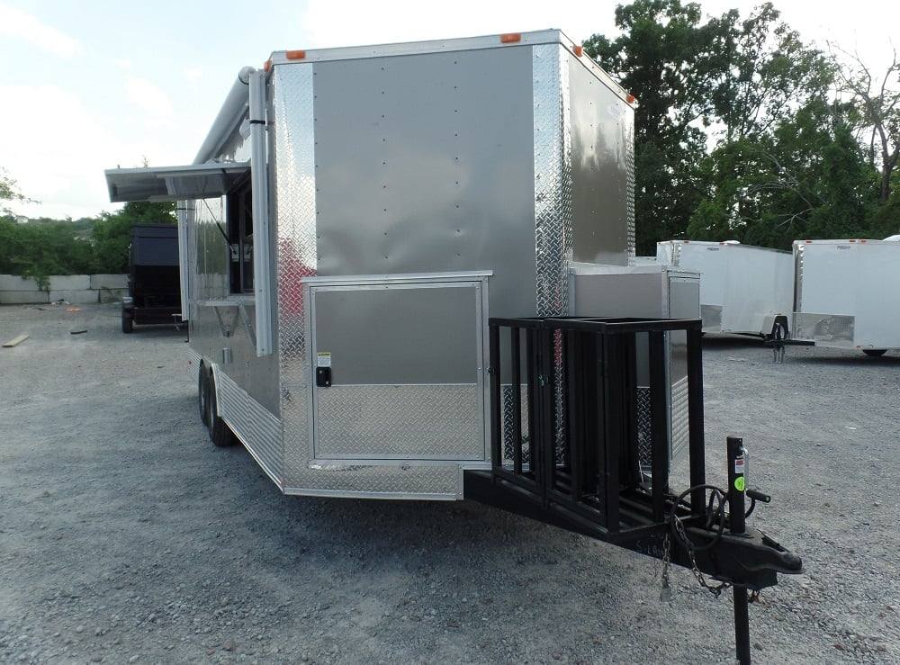8.5' x 20' Concession Food Trailer Light Pewter Event Catering