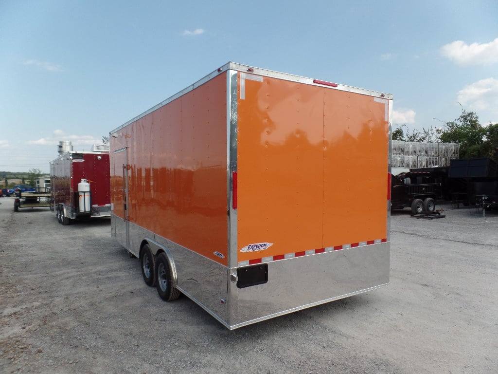 399-8.5-x-20-concession-food-trailer-orange-with-appliances-12.jpg 8.5' x 20' Concession Food Trailer Orange With Appliances