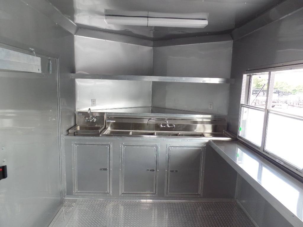 399-8.5-x-20-concession-food-trailer-orange-with-appliances-13.jpg 8.5' x 20' Concession Food Trailer Orange With Appliances