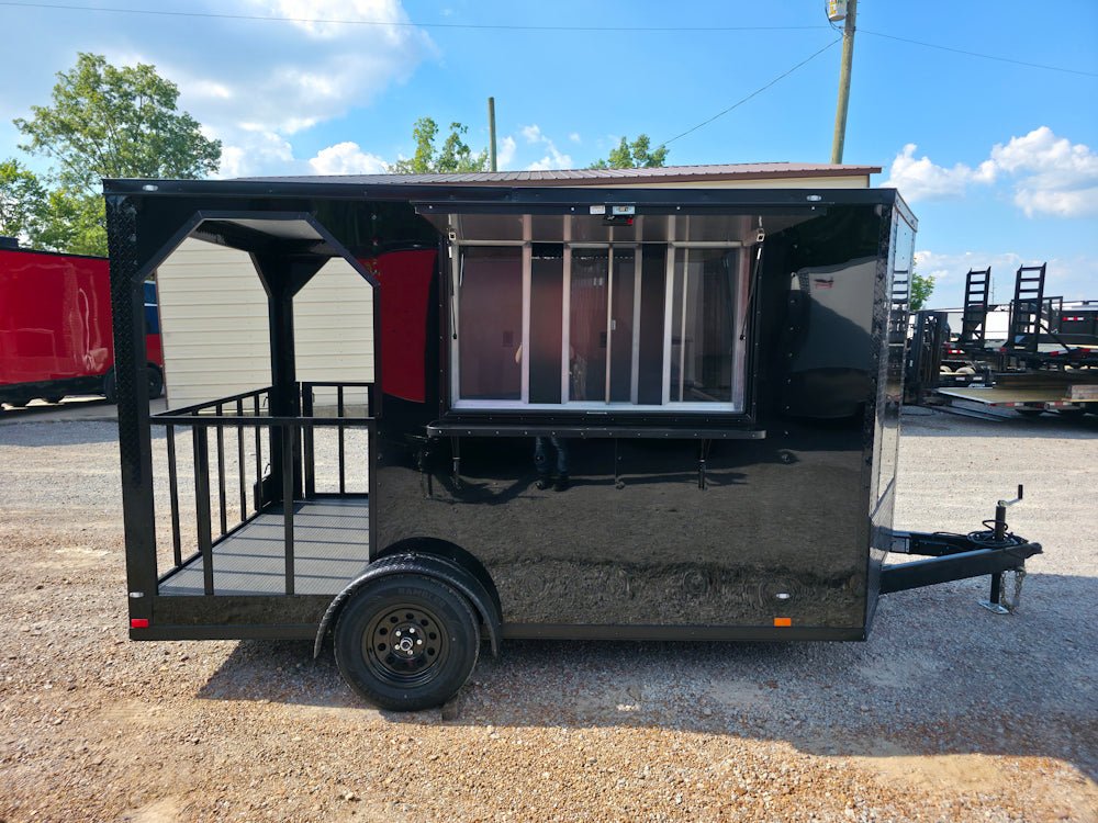4-7-x-12-black-with-blackout-elite-porch-trailer-with-built-in-sink-11.jpg 7' X 12' Black With Blackout Elite Porch Trailer With Built-In Sink
