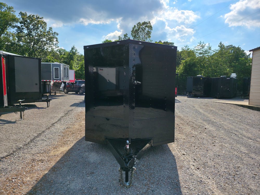 4-7-x-12-black-with-blackout-elite-porch-trailer-with-built-in-sink-2.jpg 7' X 12' Black With Blackout Elite Porch Trailer With Built-In Sink