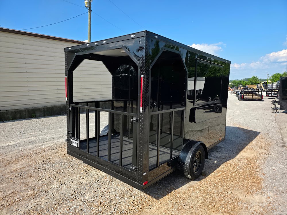 4-7-x-12-black-with-blackout-elite-porch-trailer-with-built-in-sink-7.jpg 7' X 12' Black With Blackout Elite Porch Trailer With Built-In Sink